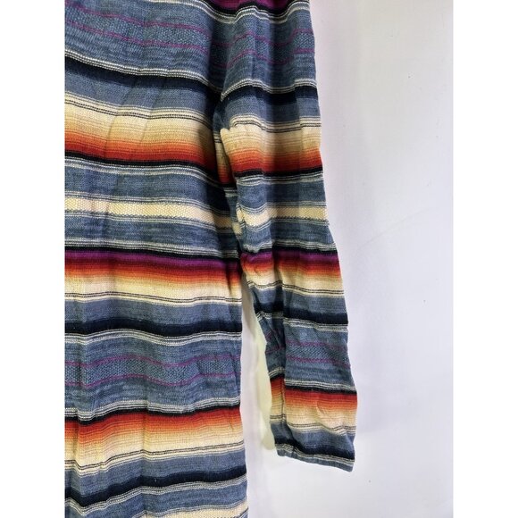 Lauren Ralph Lauren Rainbow Stripe Lightweight Western Sweater - Picture 5 of 7